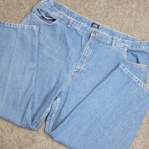 Harbor‎ Bay Jeans Mens 52x30 Blue Denim Big & Tall DXL Straight Leg Weekend